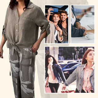 Penelope - Two-Piece Set Cardigan and High-Waisted Pants